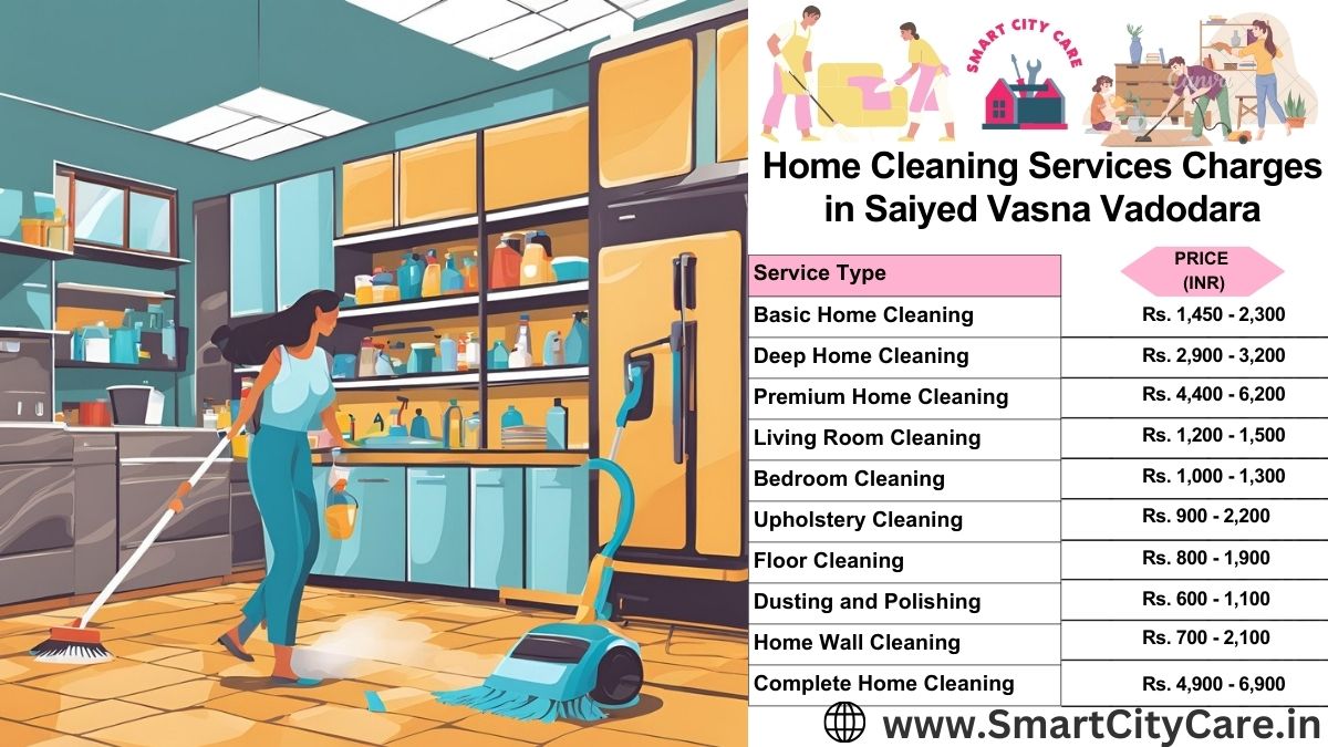 Home cleaning service cost in Saiyed Vasna, Vadodara