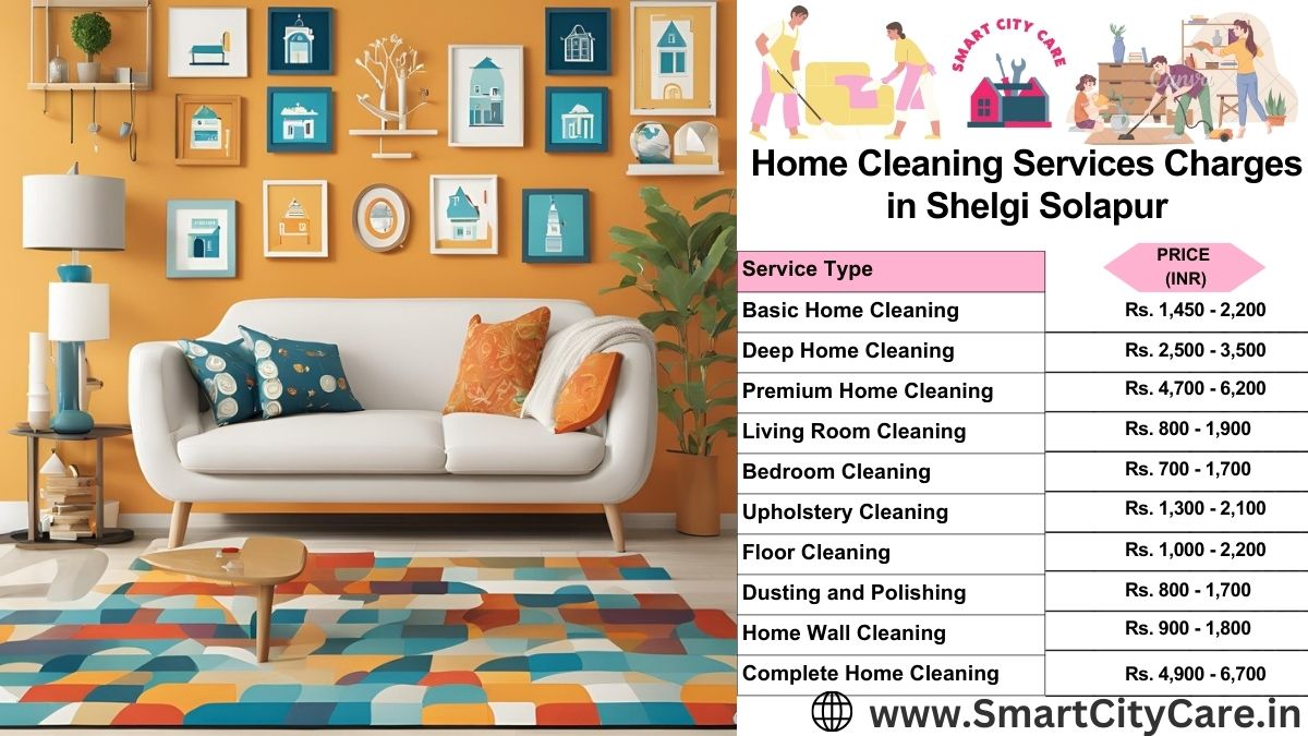 Home Cleaning Charges list in Shelgi, Solapur