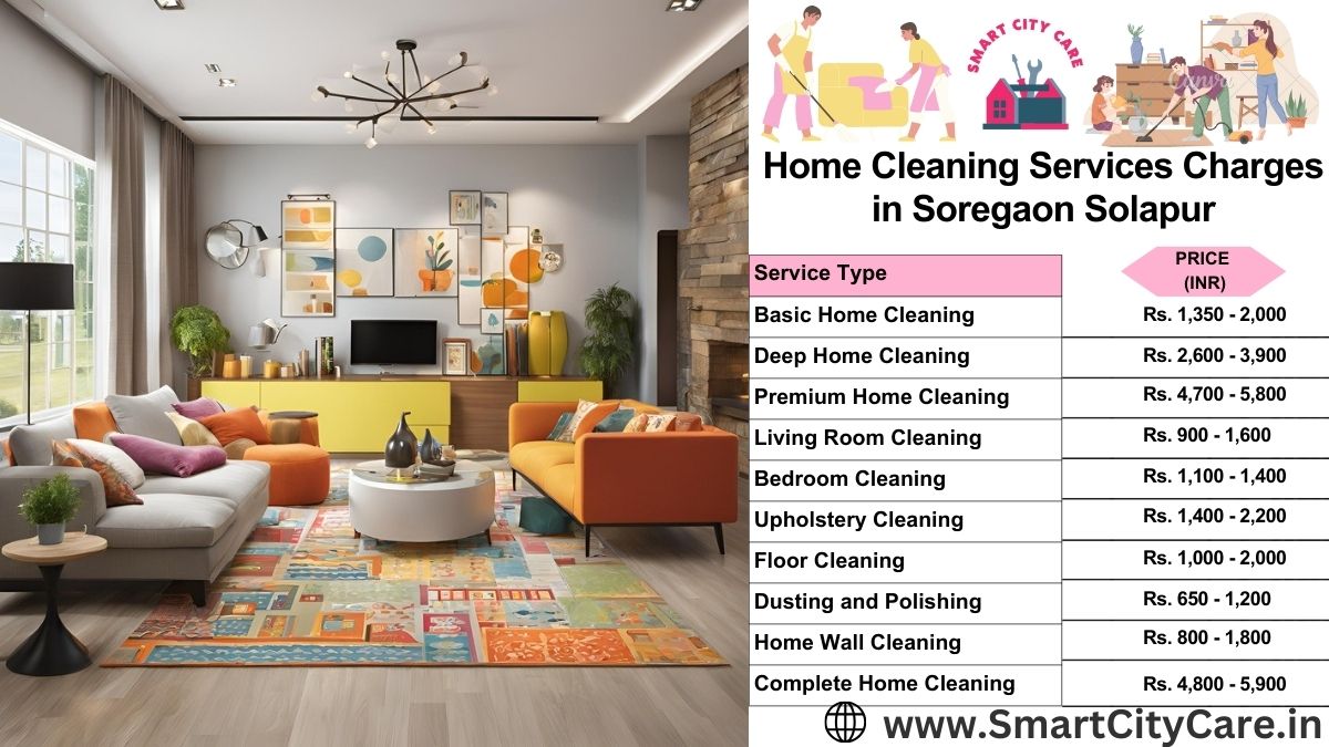 Home Cleaning Charges list in Soregaon, Solapur