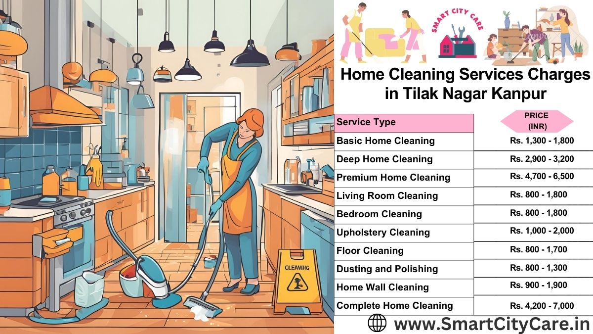 Home Cleaning Charges list in Tilak Nagar, Kanpur