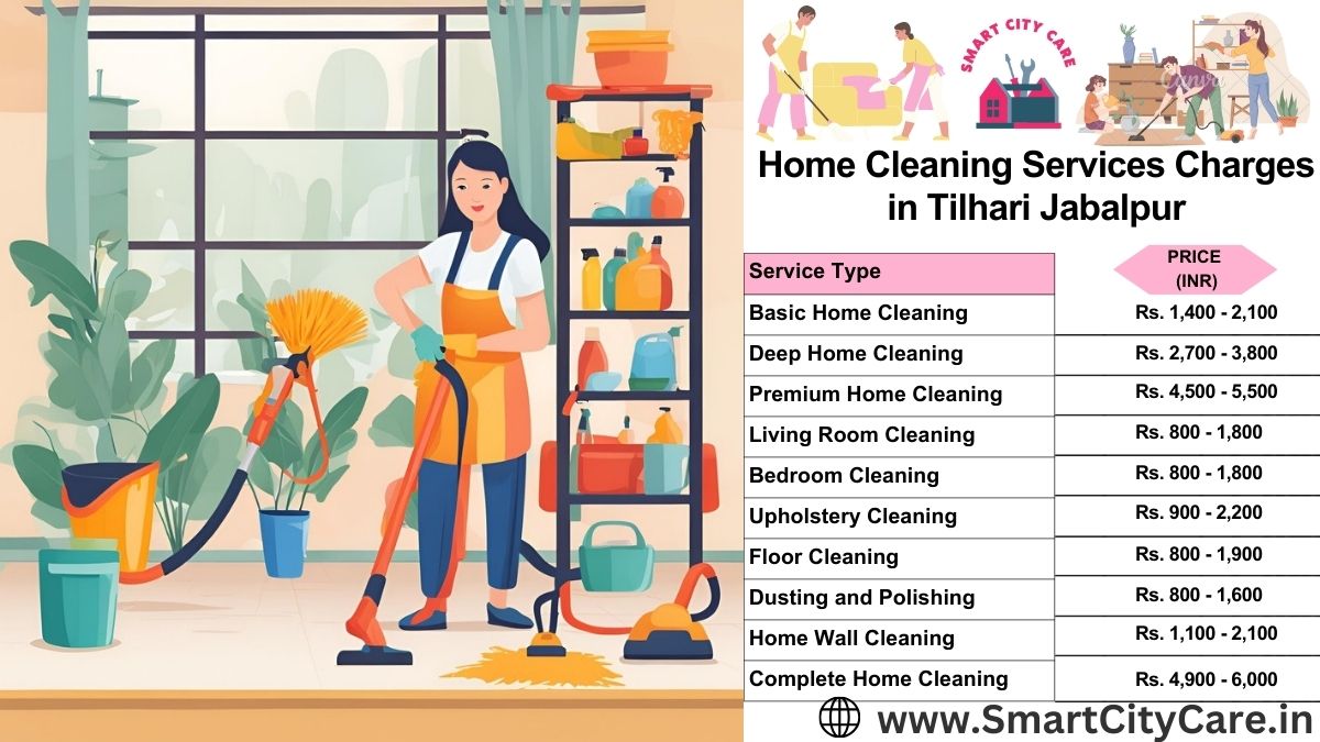 Home Cleaning Charges list in Tilhari, Jabalpur