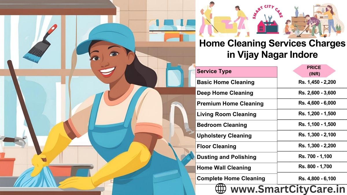 Home Cleaning Charges list in Vijay Nagar, Indore