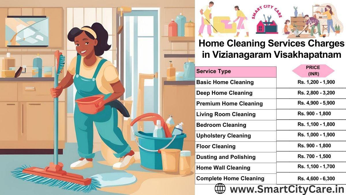 Home Cleaning Charges list in Vizianagaram, Visakhapatnam