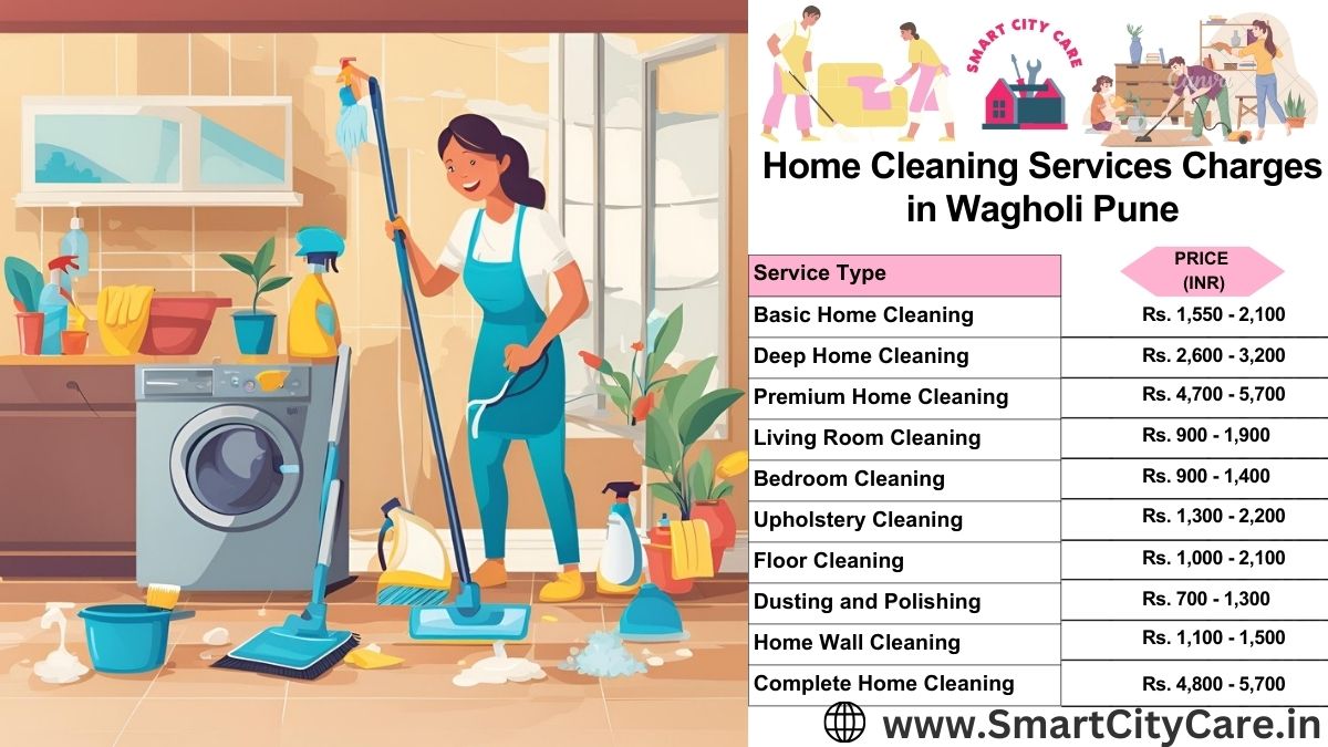 Home Cleaning Charges list in Wagholi, Pune