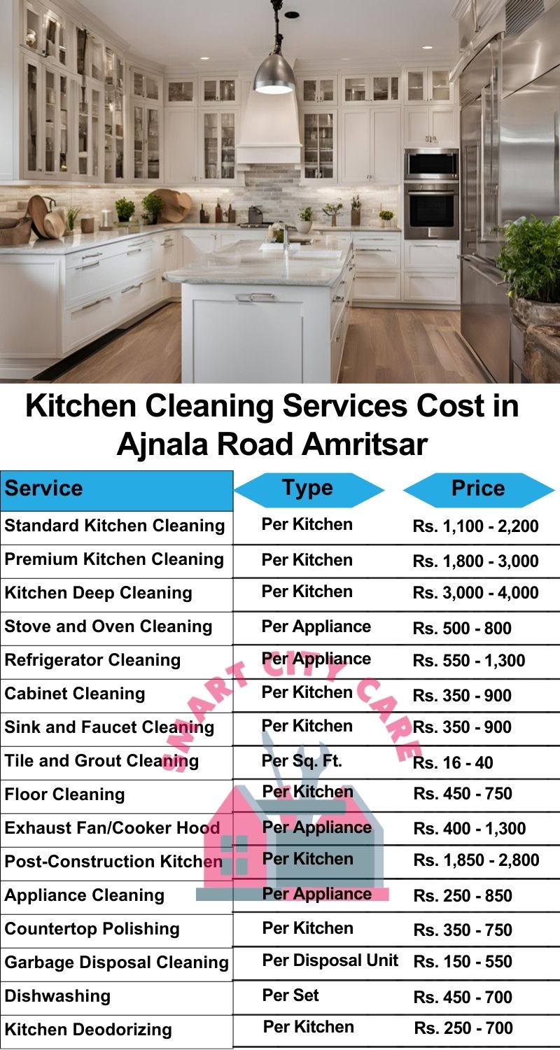 Kitchen cleaning services Ajnala Road, Amritsar price list