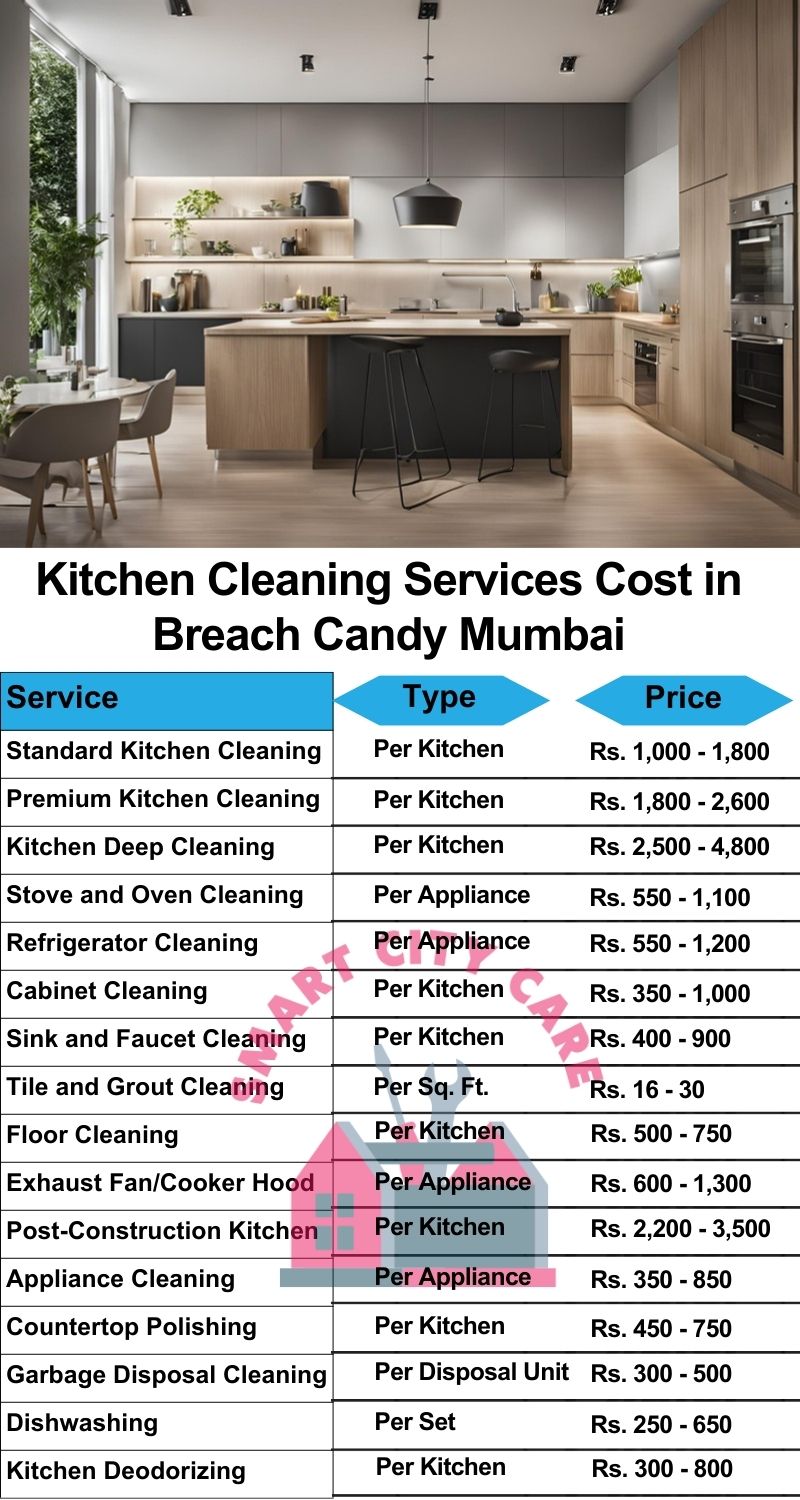 Kitchen cleaning services Breach Candy, Mumbai price list