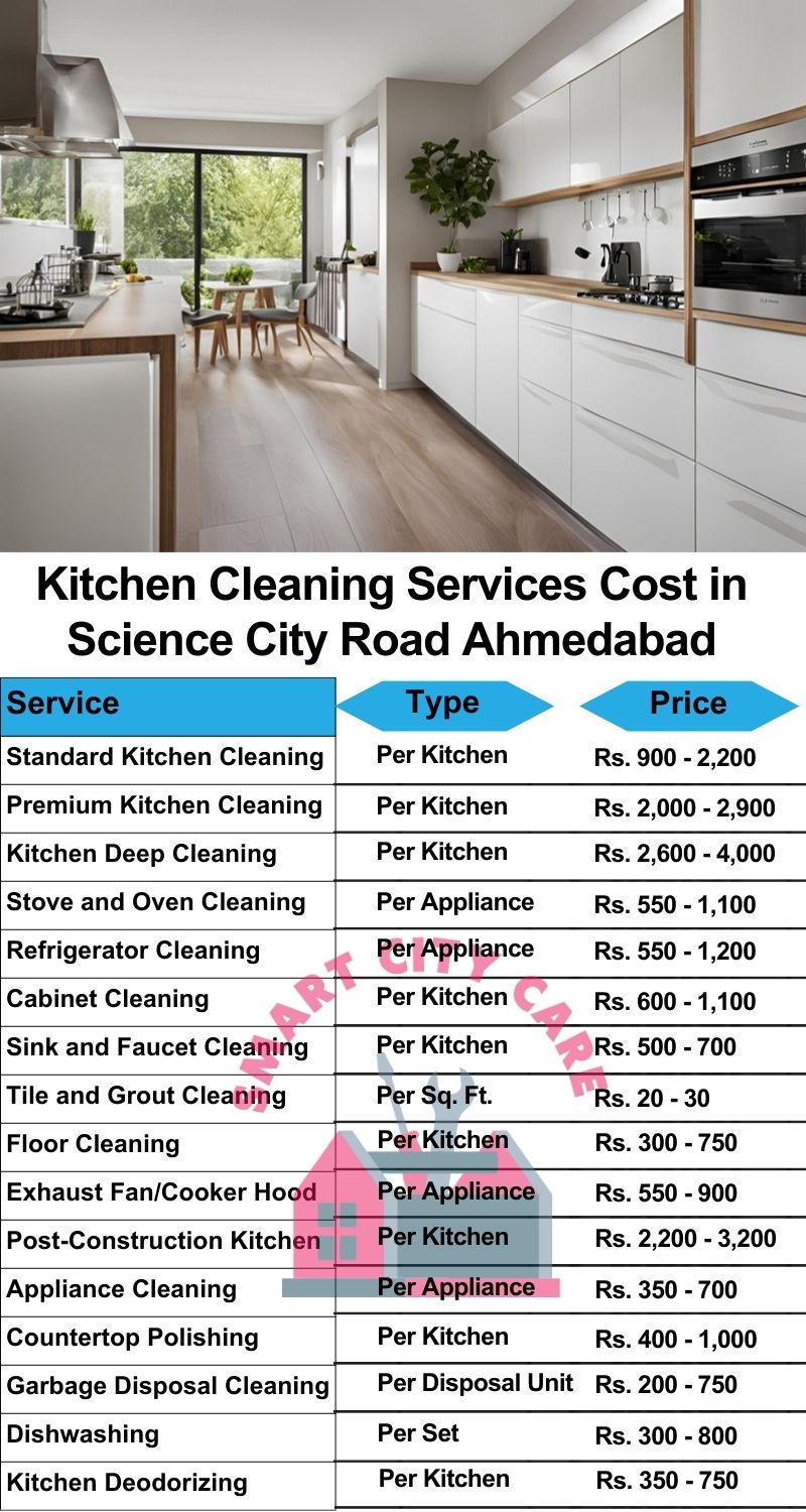 Kitchen cleaning services Science City Road, Ahmedabad price list