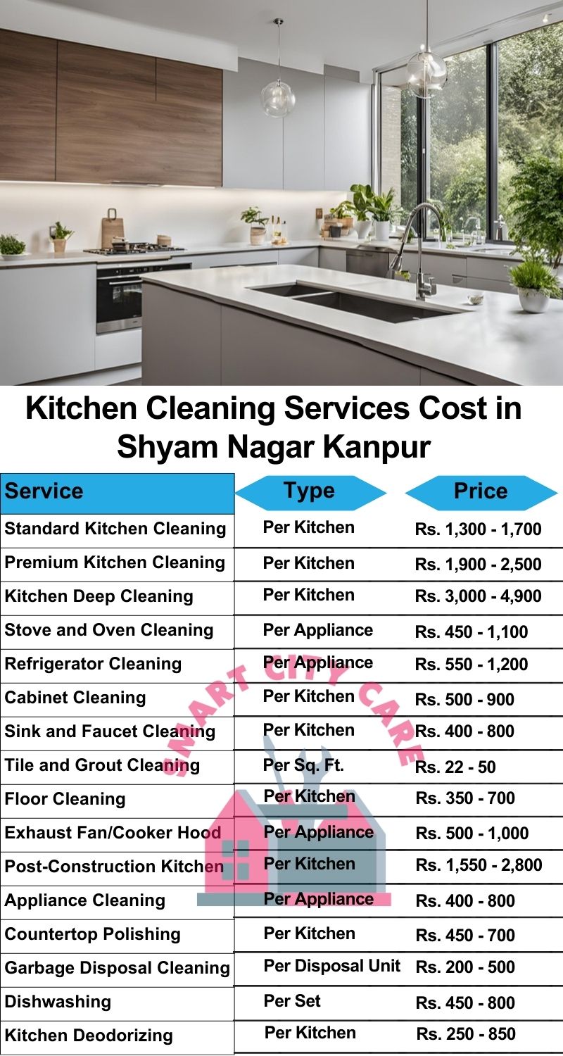 Kitchen cleaning services Shyam Nagar, Kanpur price list