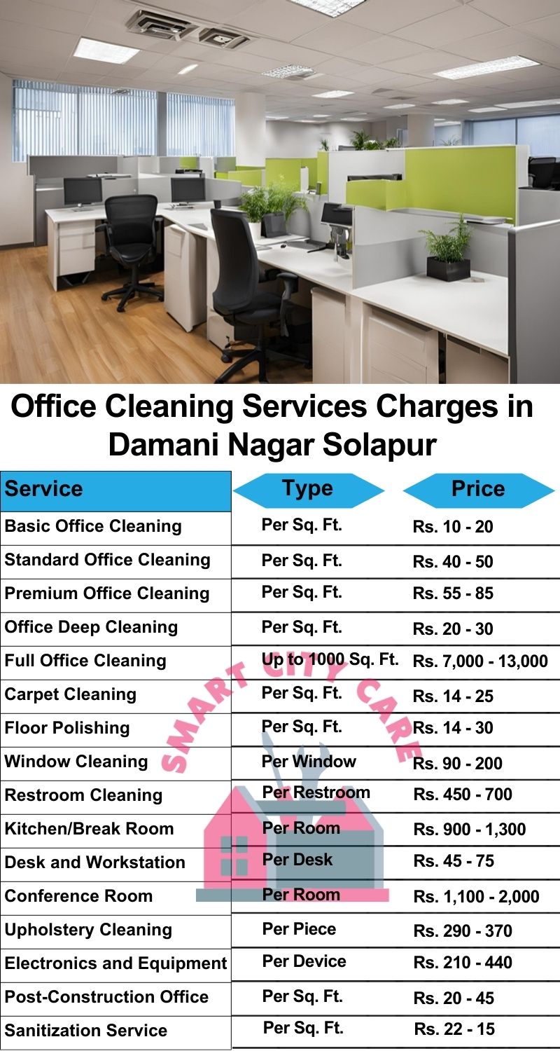 Office cleaning services Damani Nagar, Solapur price list