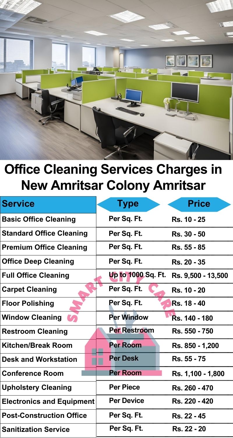 Office cleaning services New Amritsar Colony, Amritsar price list