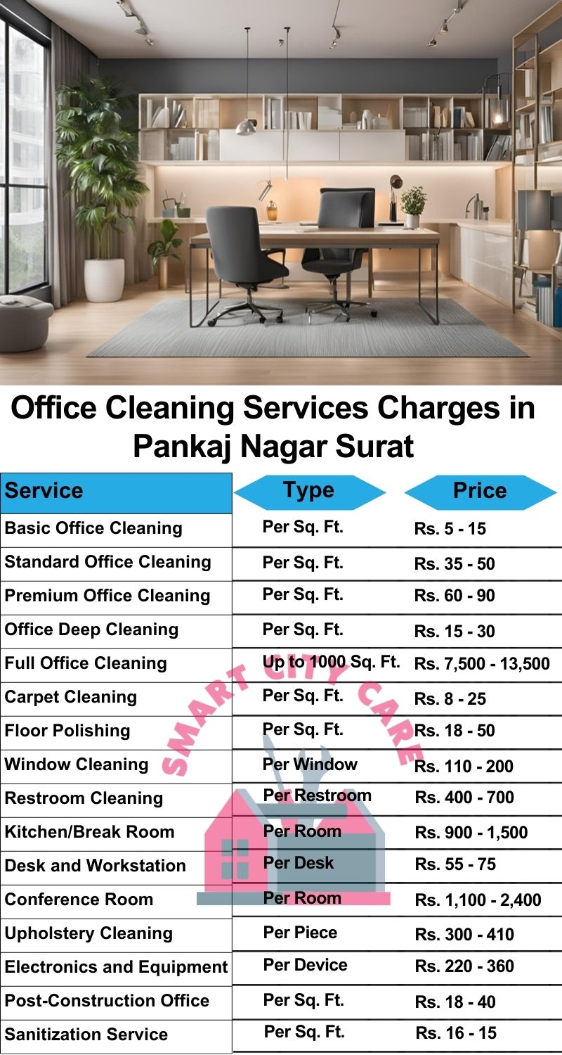 Office cleaning services Pankaj Nagar, Surat price list