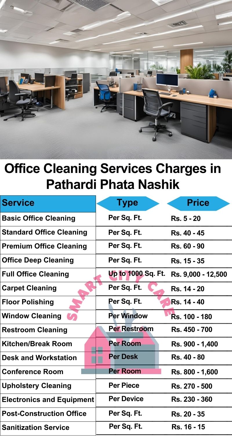 Office cleaning services Pathardi Phata, Nashik price list