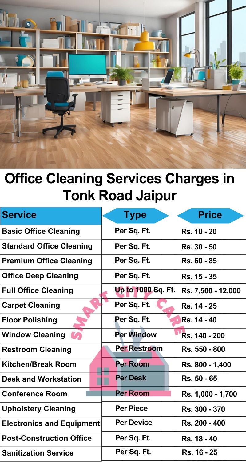 Office cleaning services Tonk Road, Jaipur price list