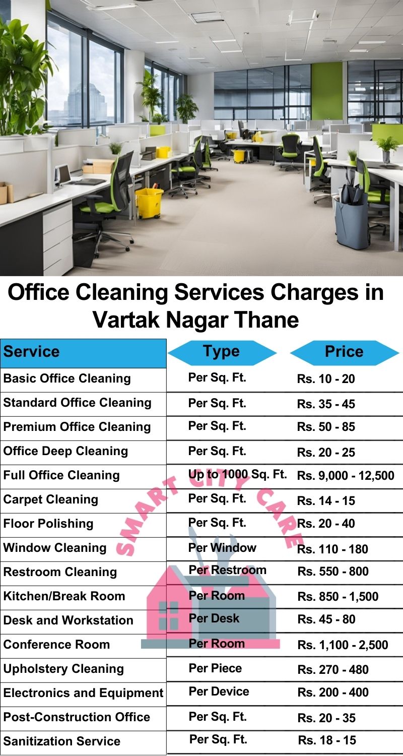 Office cleaning services Vartak Nagar, Thane price list