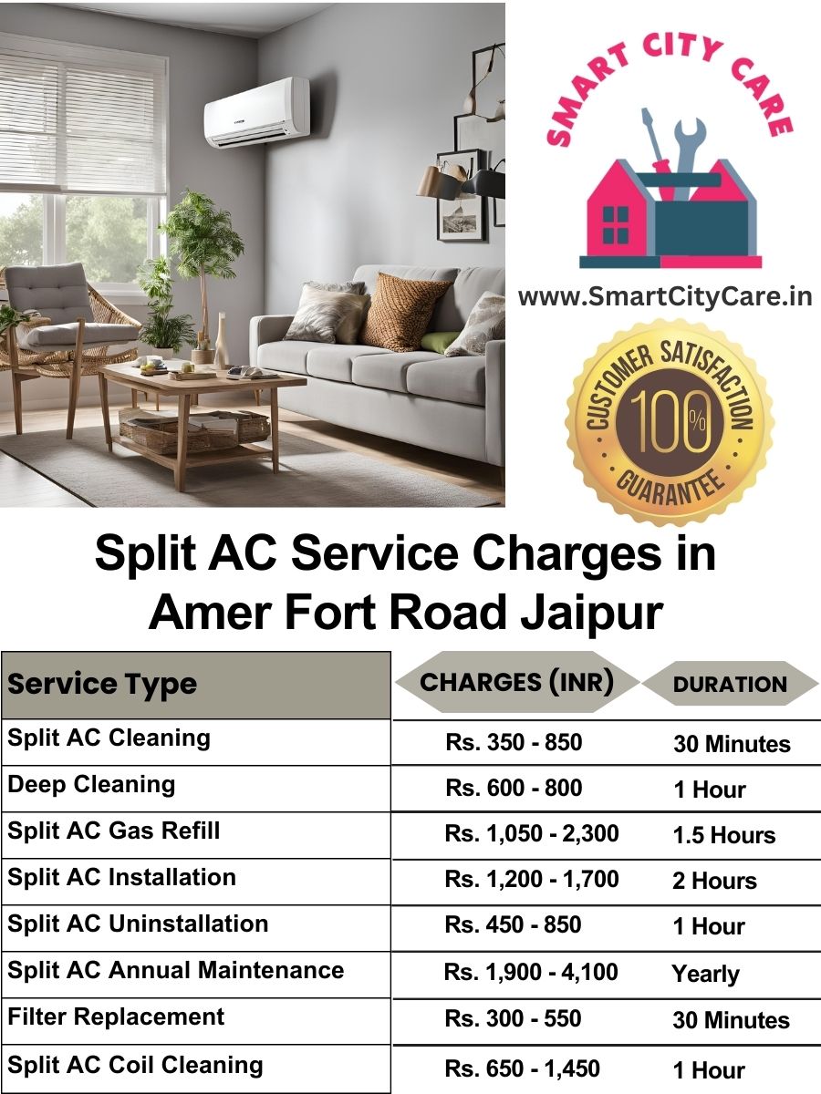 Split AC Service cost list in  Amer Fort Road, Jaipur