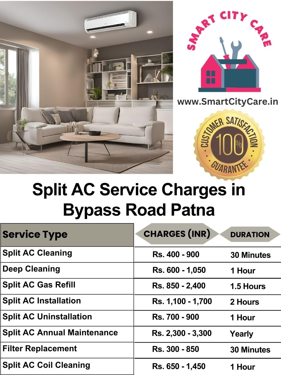 Split AC Service cost list in  Bypass Road, Patna