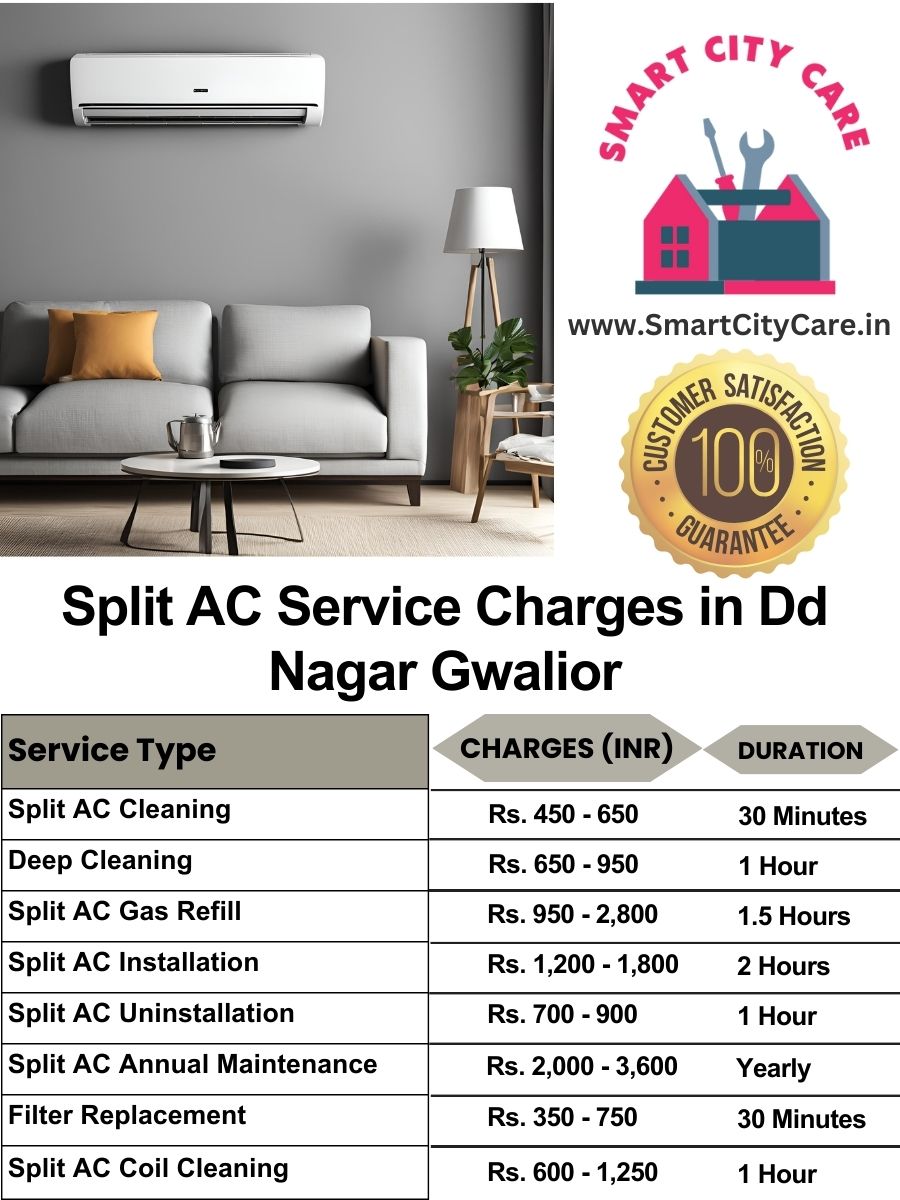 Split AC Service cost list in  DD Nagar, Gwalior