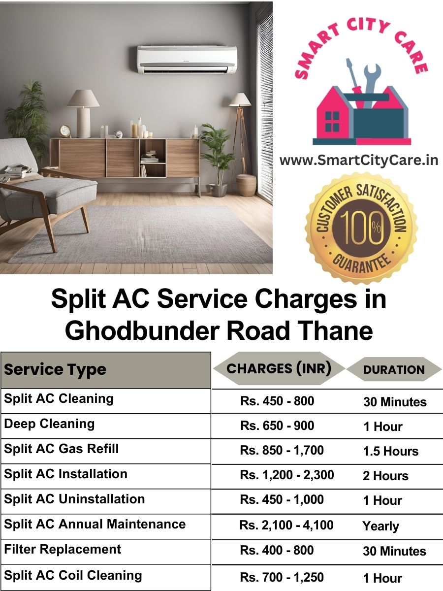 Split AC Service cost list in  Ghodbunder Road, Thane