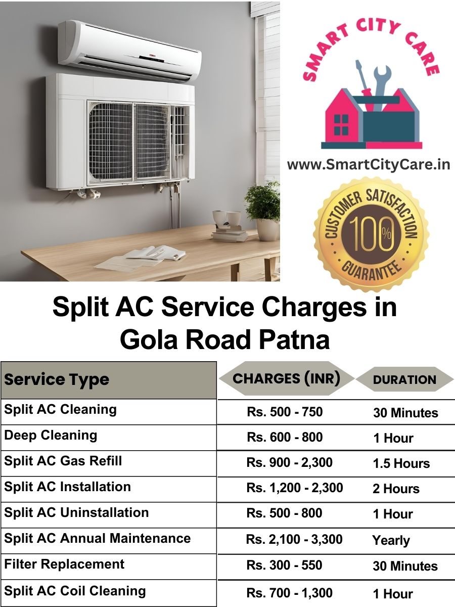 Split AC Service cost list in  Gola Road, Patna