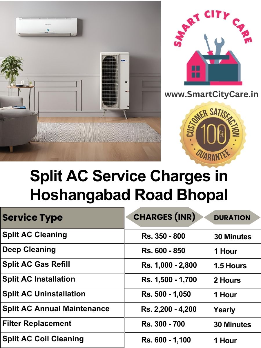 Split AC Service cost in Hoshangabad Road, Bhopal