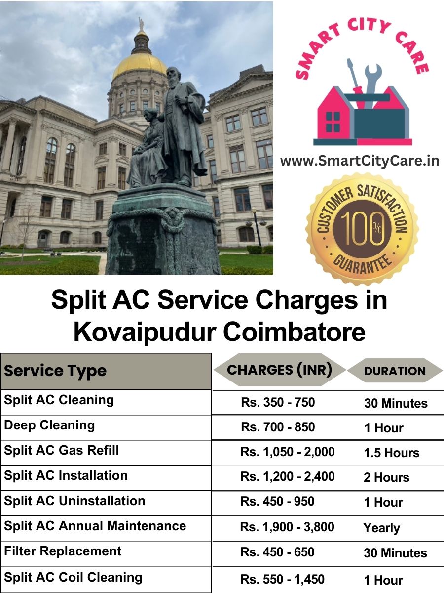 Split AC Service cost list in  Kovaipudur, Coimbatore