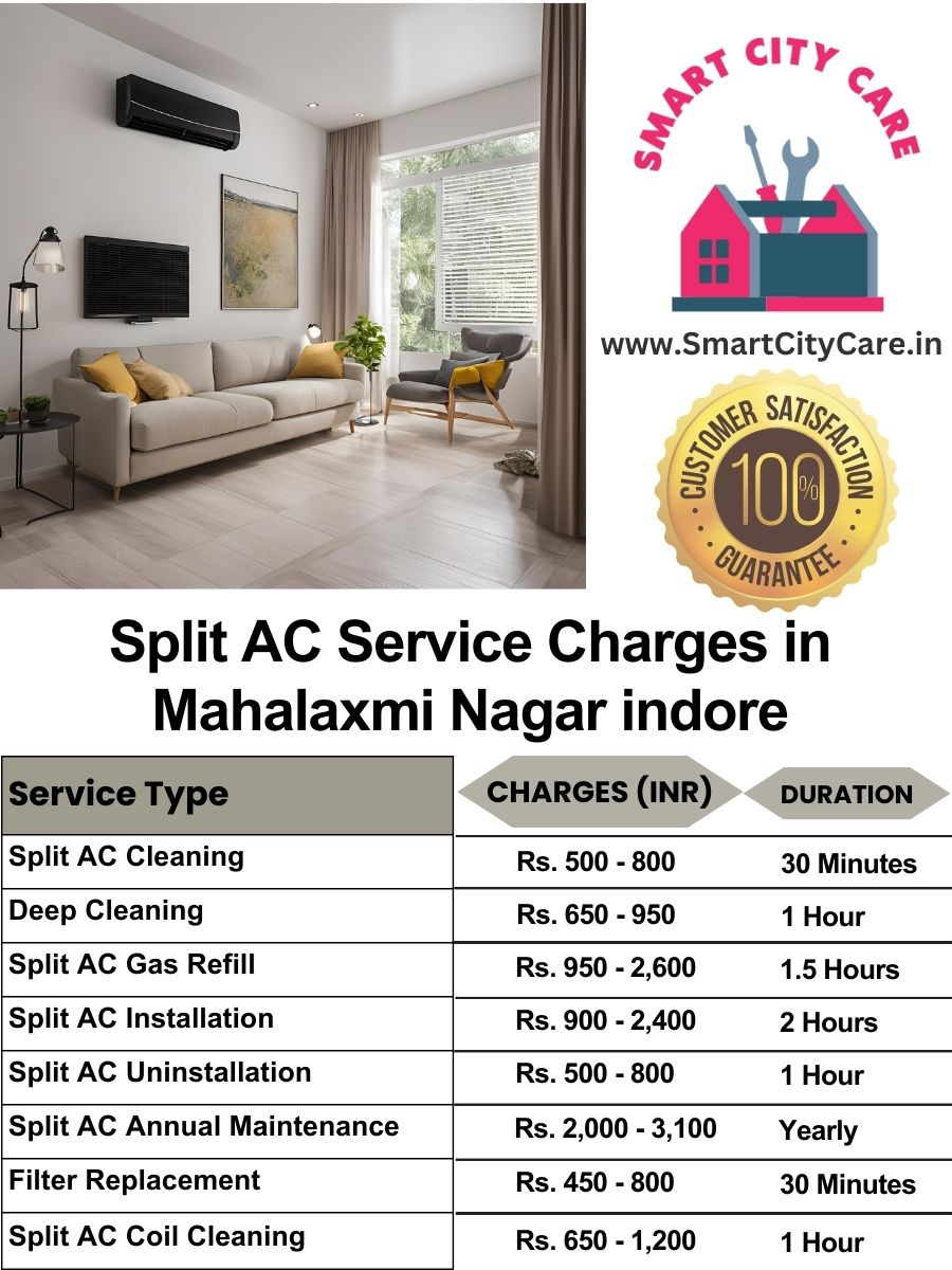 Split AC Service cost list in  Mahalaxmi Nagar, Indore