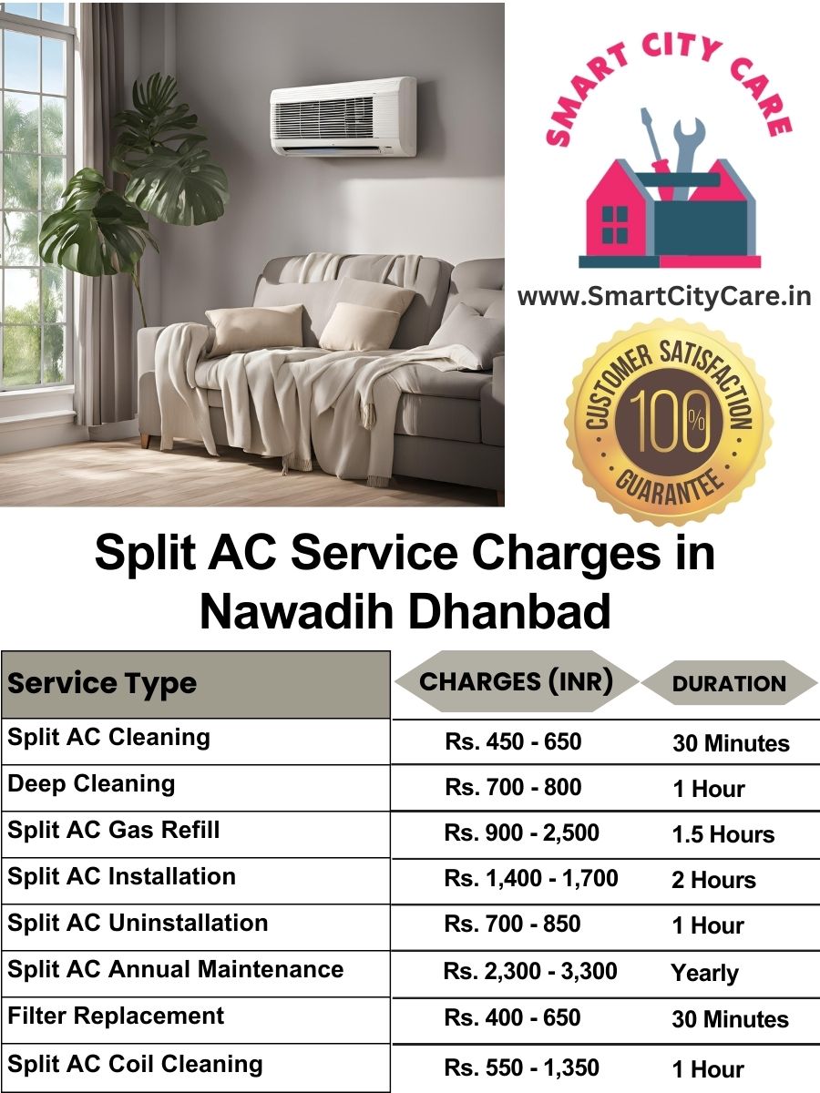 Split AC Service cost list in  Nawadih, Dhanbad