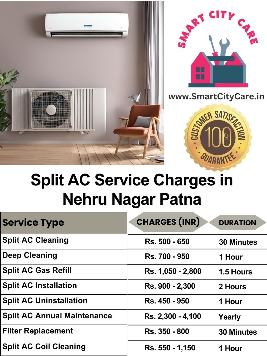 Split AC Service cost list in  Nehru Nagar, Patna