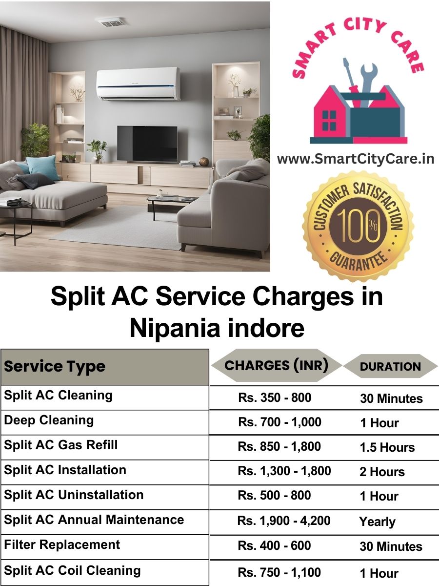 Split AC Service cost list in  Nipania, Indore