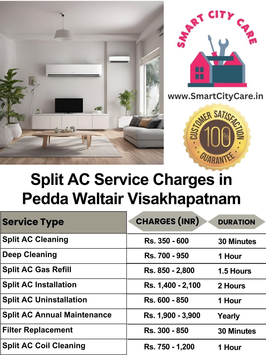 Split AC Service cost list in  Pedda Waltair, Visakhapatnam