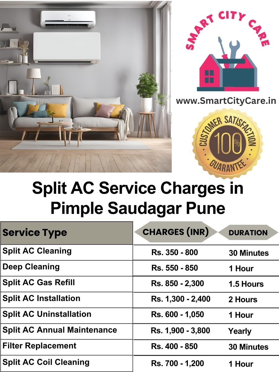 Split AC Service cost list in Pimple Saudagar, Pune