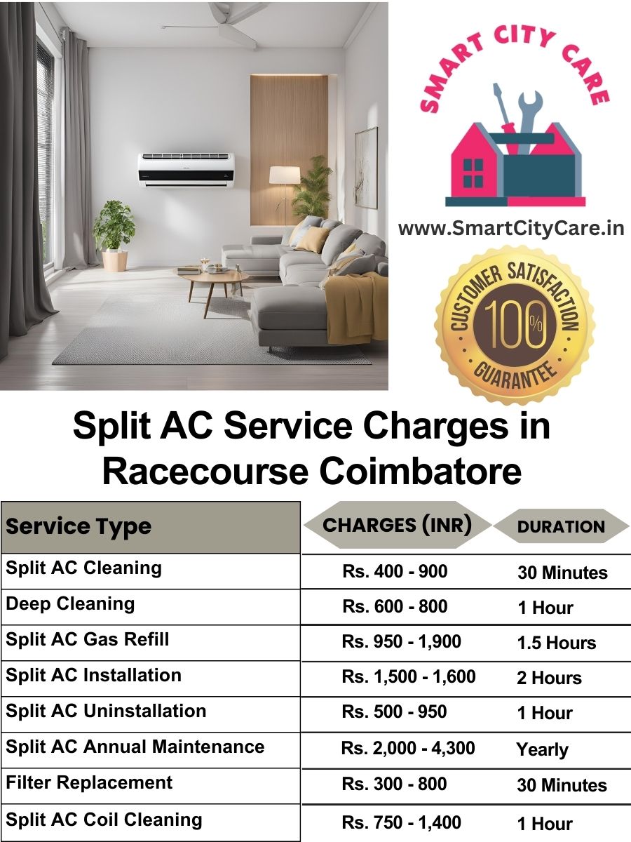 Split AC Service cost list in  Racecourse, Coimbatore