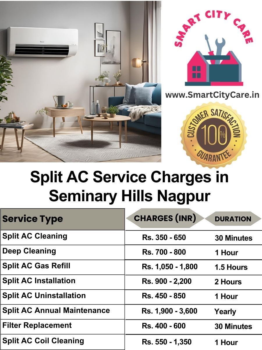 Split AC Service cost list in  Seminary Hills, Nagpur