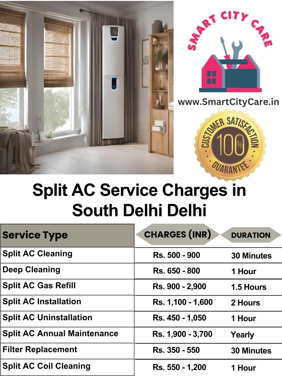 Split AC Service cost list in  South Delhi, Delhi