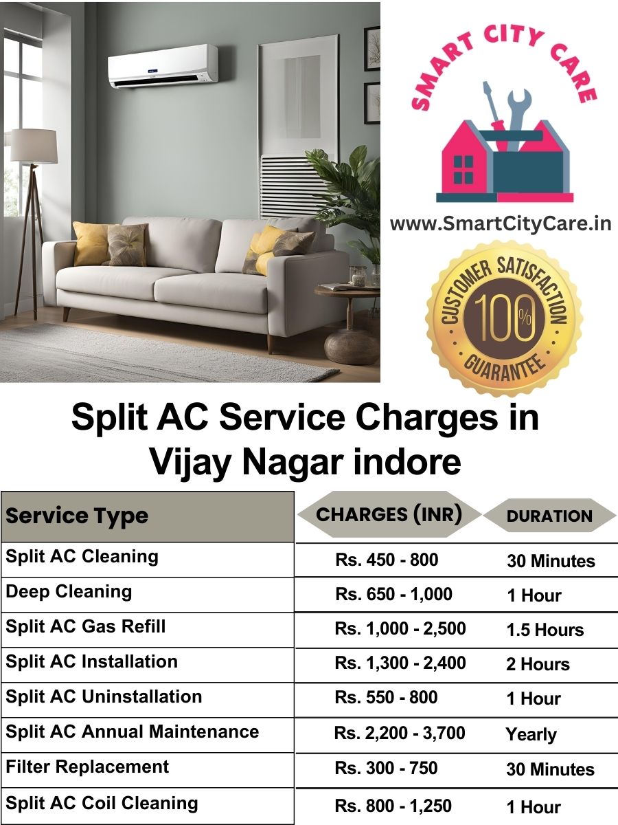 Split AC Service cost list in  Vijay Nagar, Indore