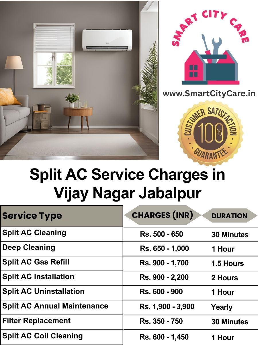 Split AC Service cost list in  Vijay Nagar, Jabalpur