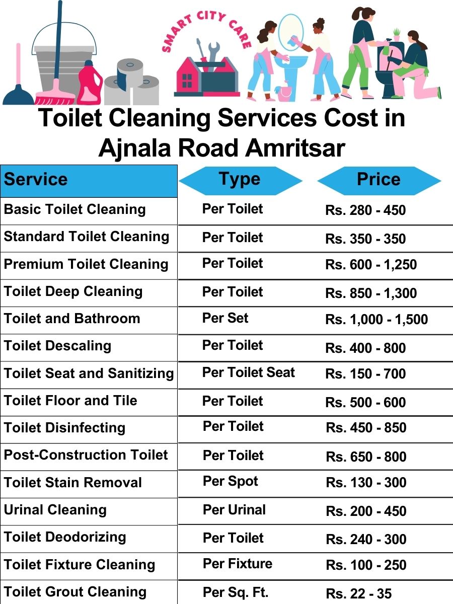 Toilet cleaning services price list in Ajnala Road, Amritsar