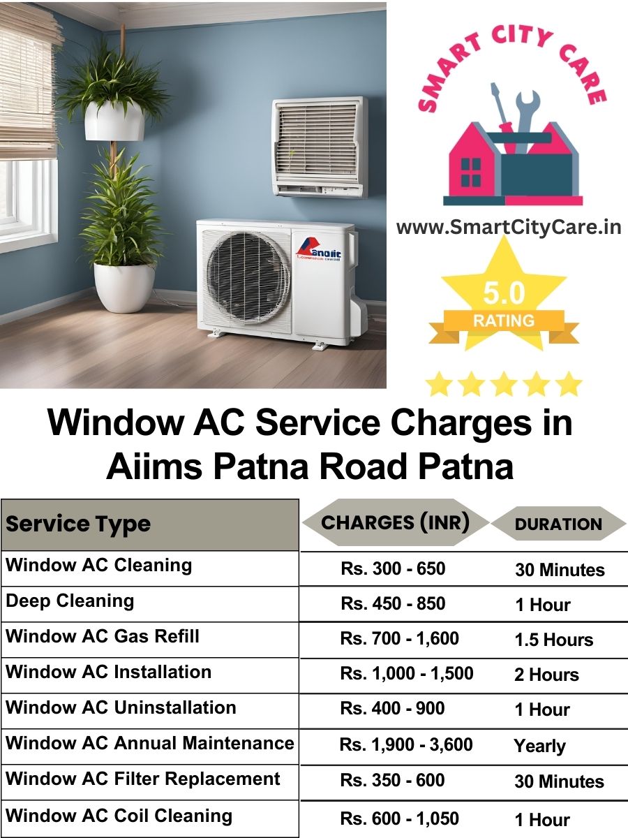 Window AC Service Charges list in  AIIMS Patna Road, Patna