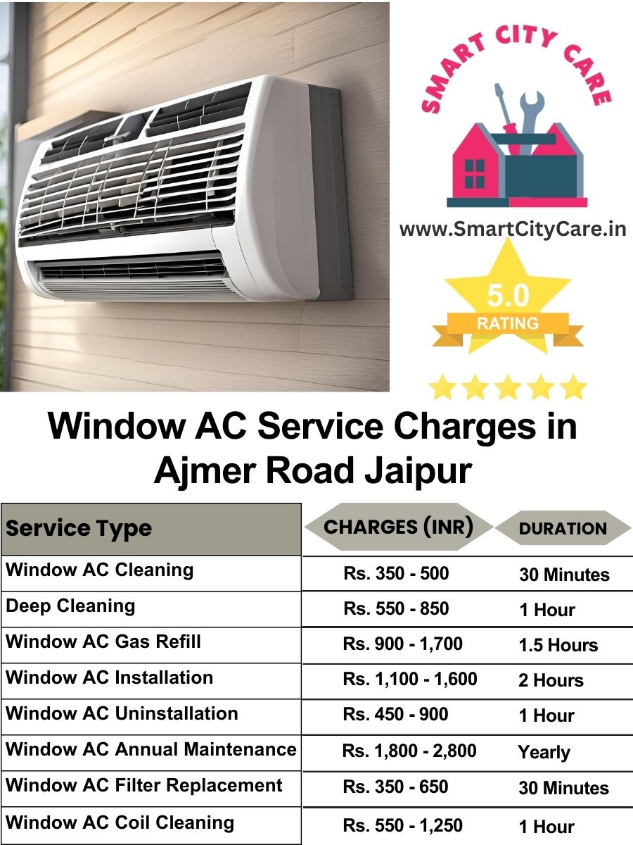 Window AC Service Charges list in  Ajmer Road, Jaipur