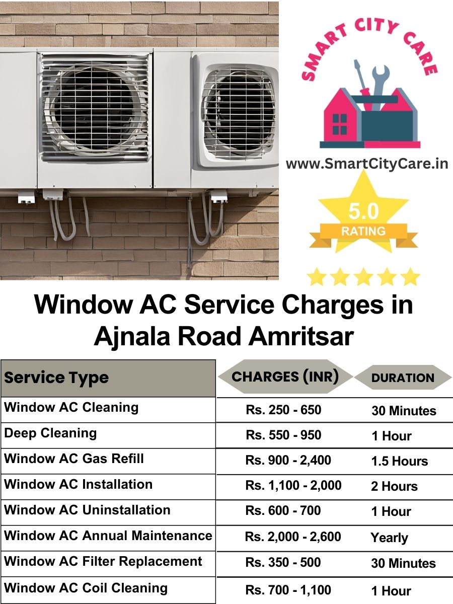 Window AC Service Charges list in  Ajnala Road, Amritsar