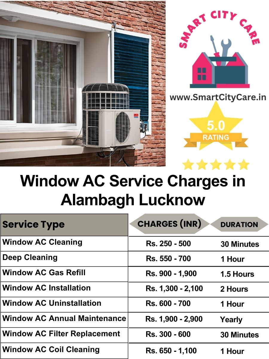 Window AC Service Charges list in  Alambagh, Lucknow