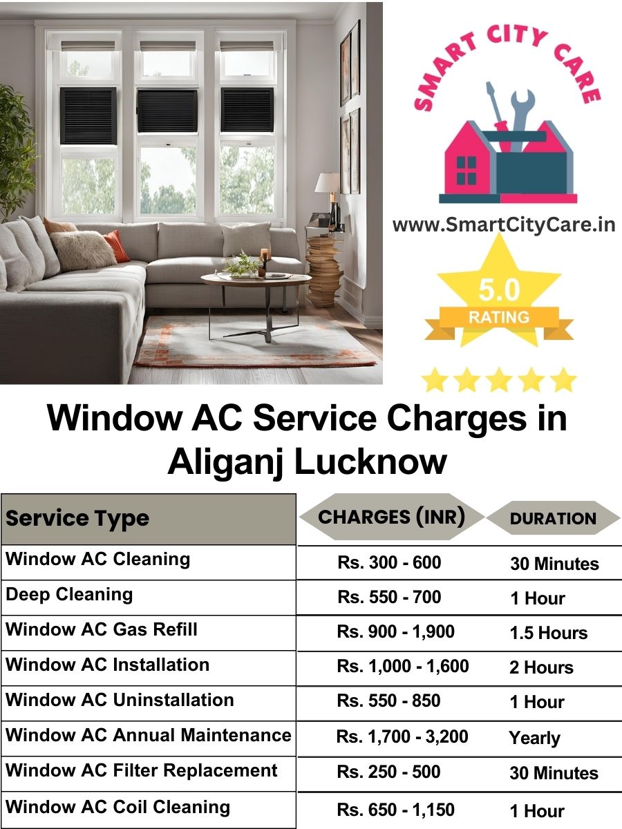 Window AC Service Charges list in  Aliganj, Lucknow