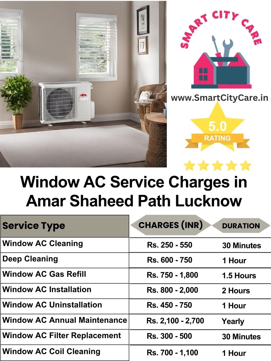 Window AC Service Charges list in  Amar Shaheed Path, Lucknow