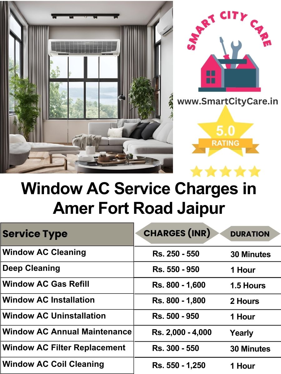 Window AC Service Charges list in  Amer Fort Road, Jaipur