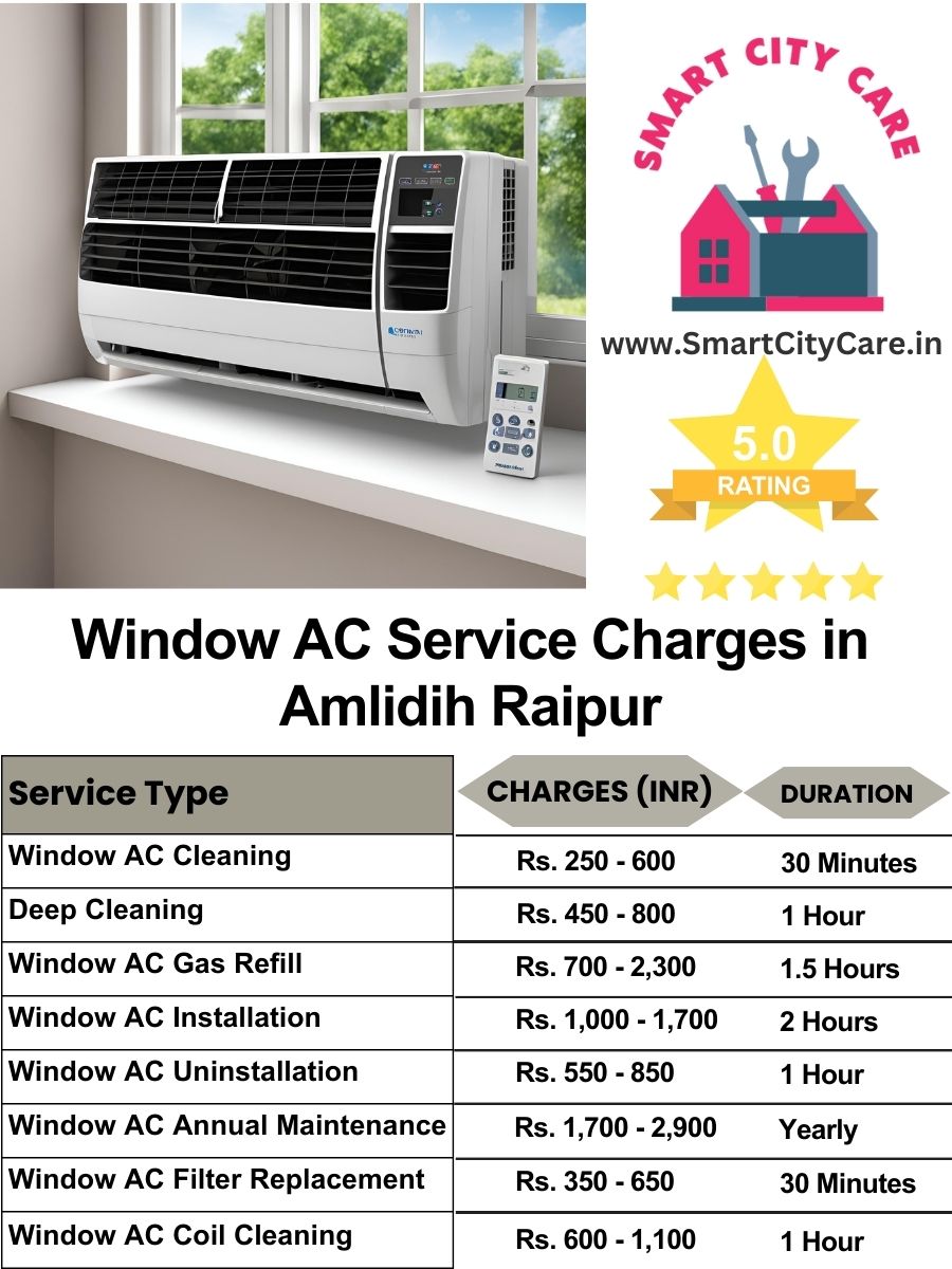 Window AC Service Charges list in  Amlidih, Raipur