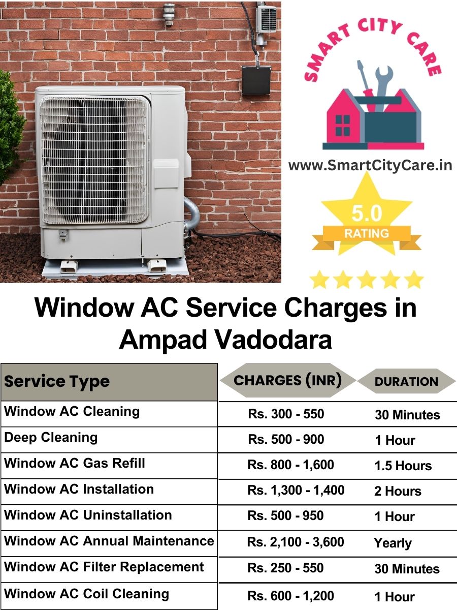 Window AC Service Charges list in  Ampad, Vadodara