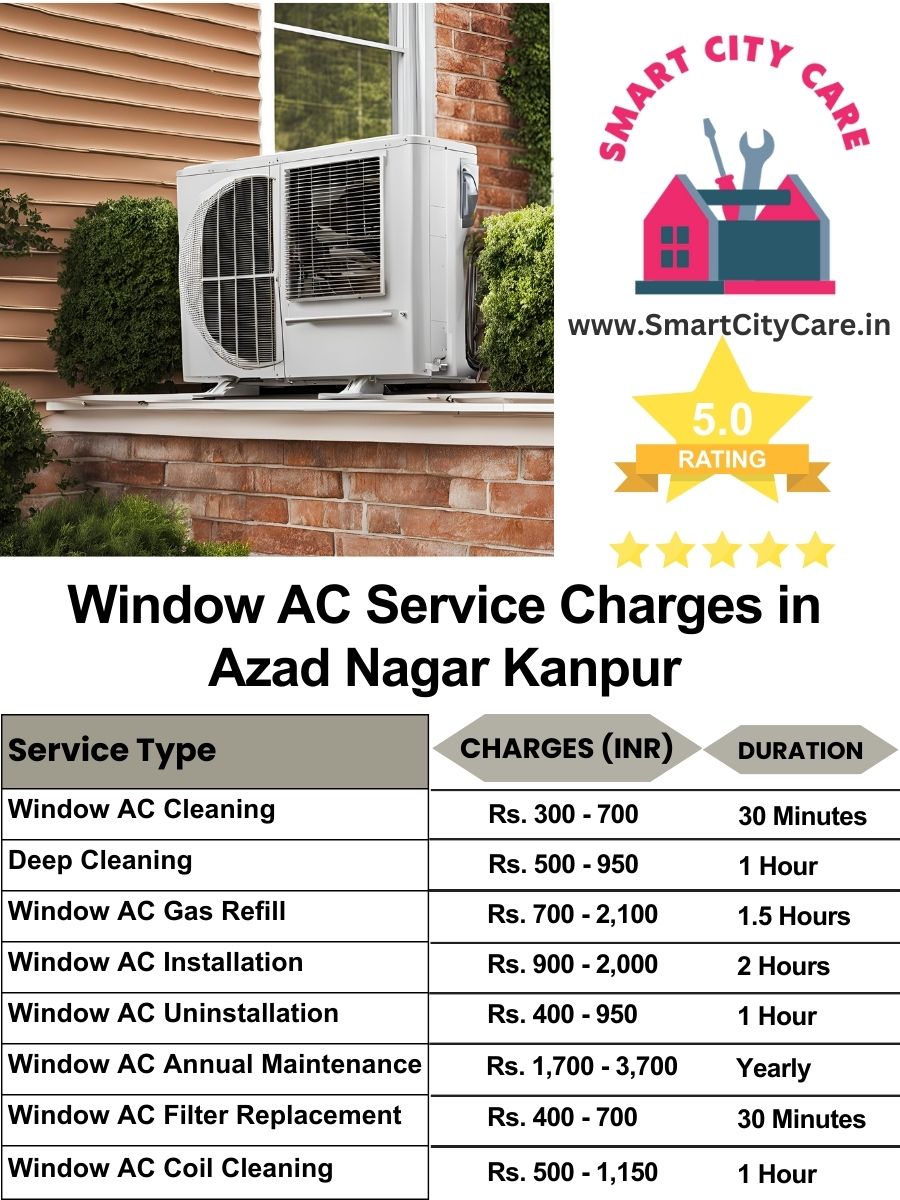 Window AC Service Charges list in  Azad Nagar, Kanpur