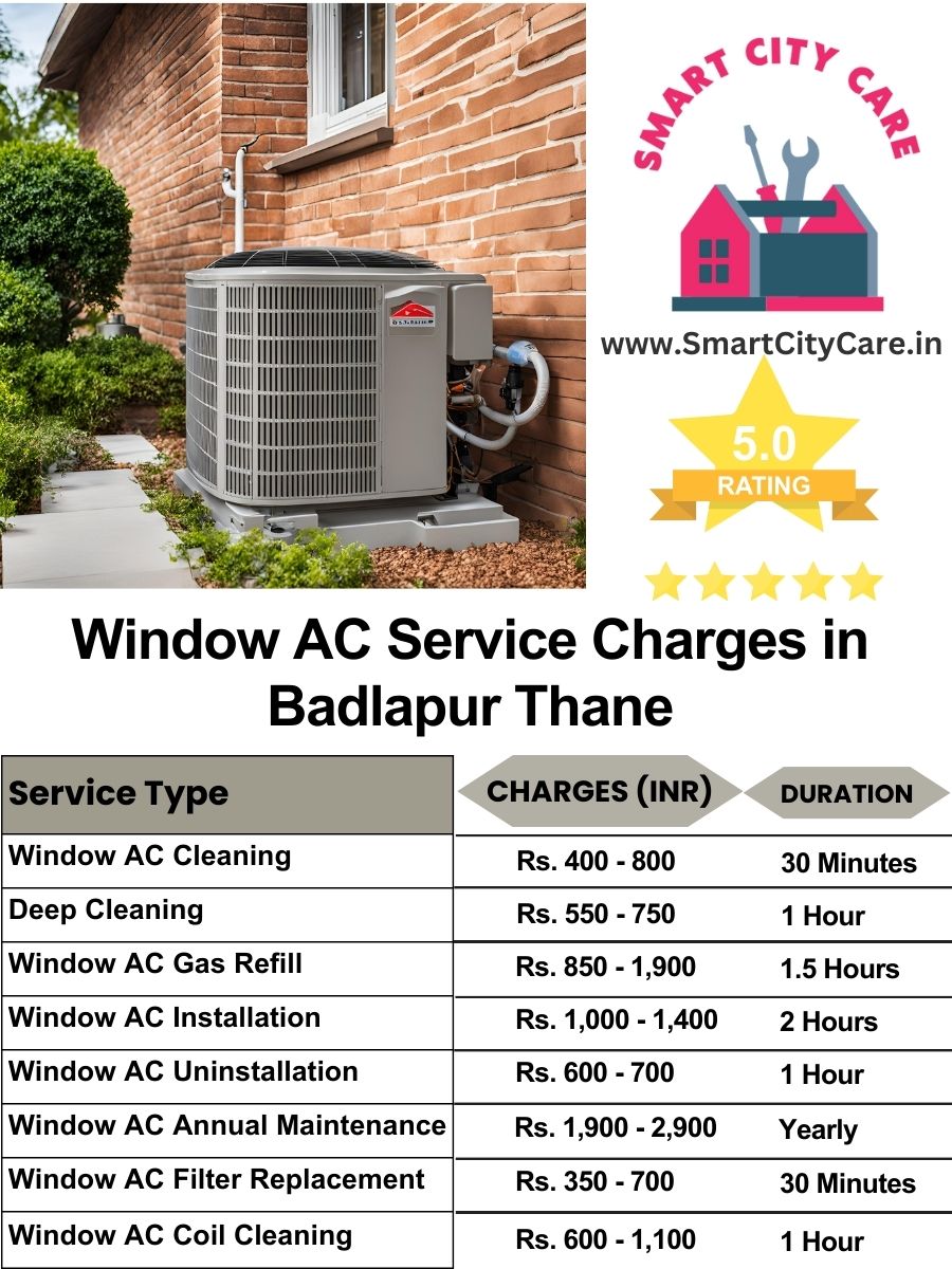 Window AC Service Charges list in  Badlapur, Thane