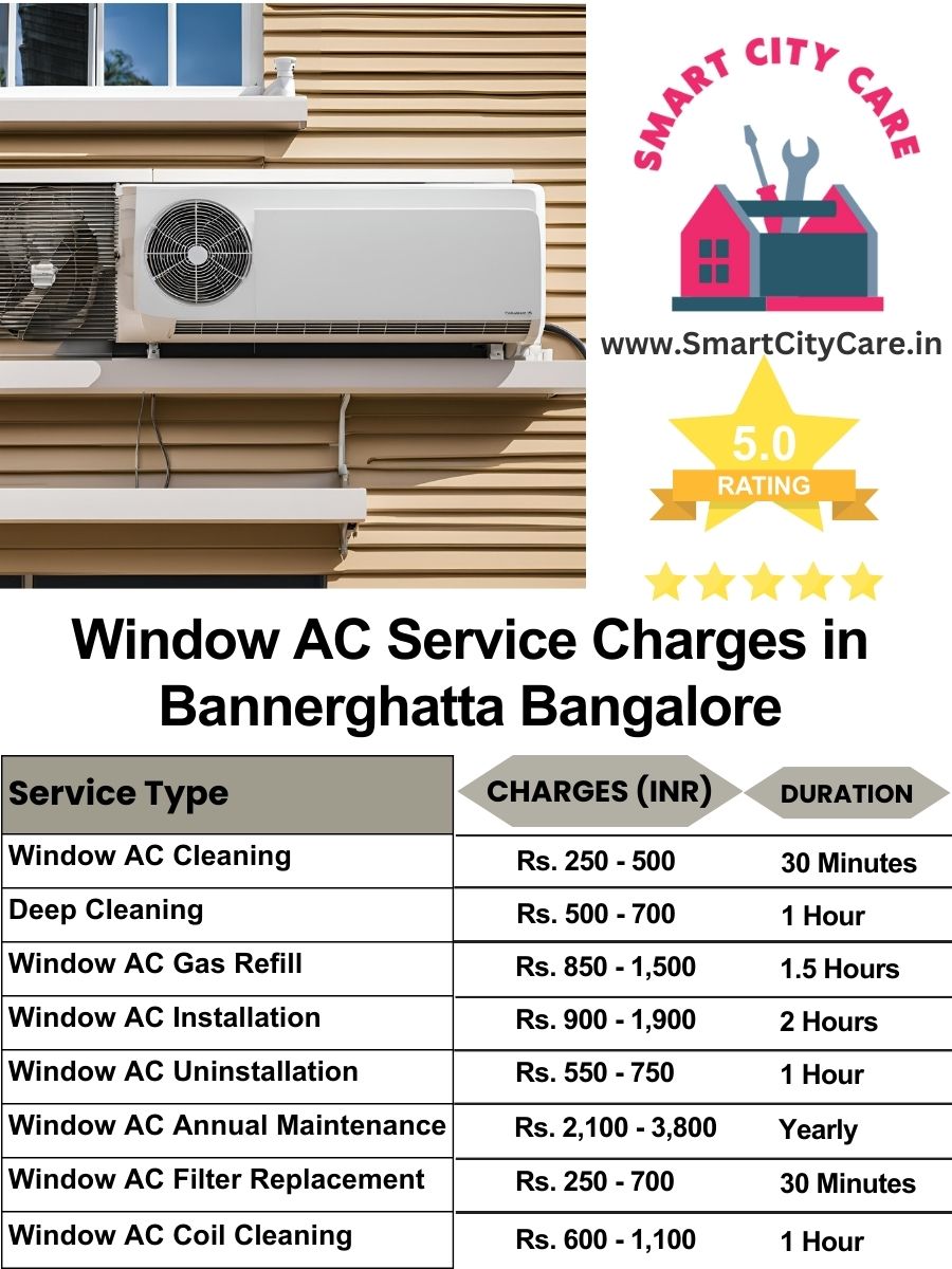 Window AC Service Charges list in  Bannerghatta, Bangalore