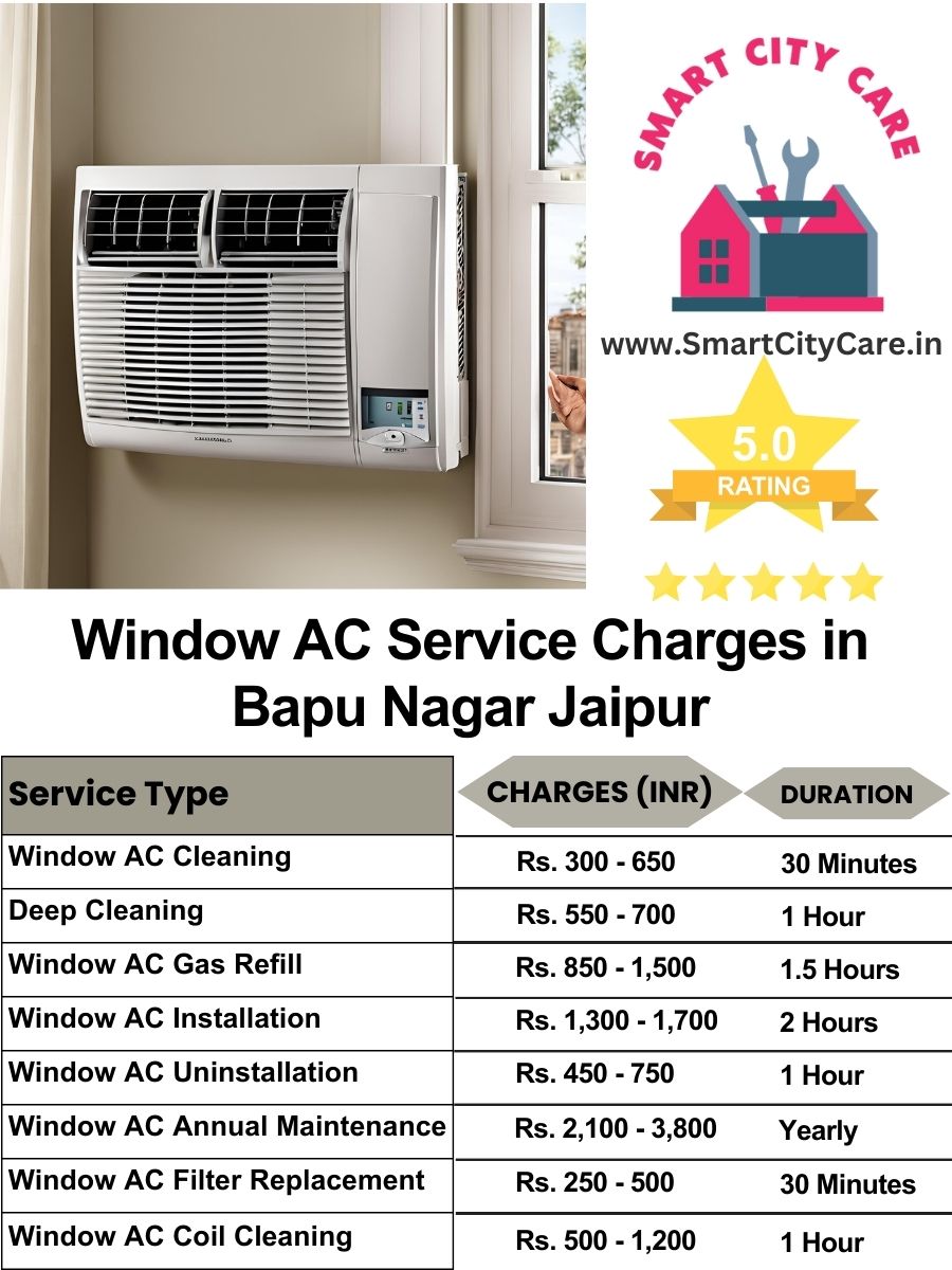 Window AC Service Charges list in  Bapu Nagar, Jaipur